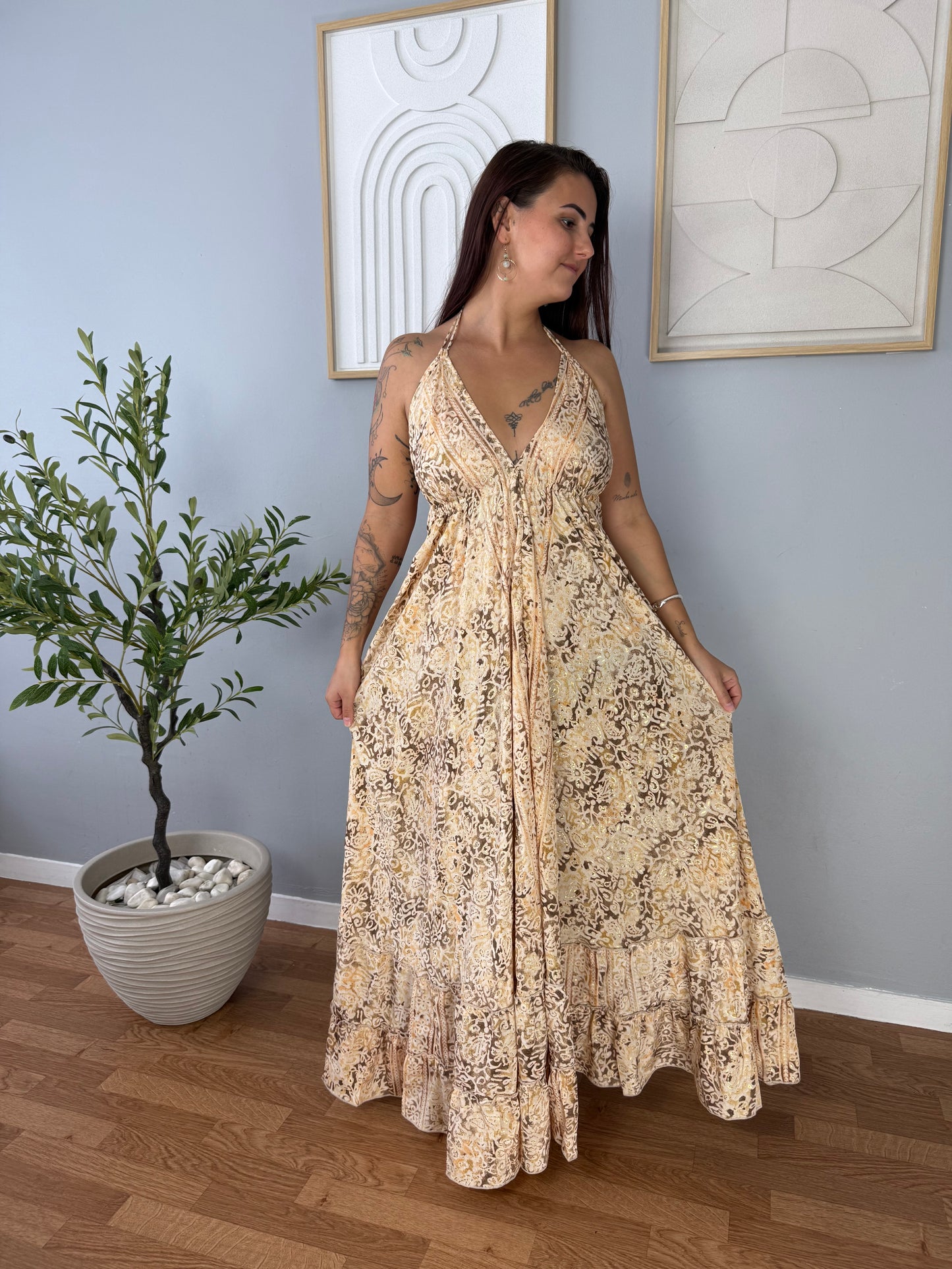Robe Bohème Beige JASMIN