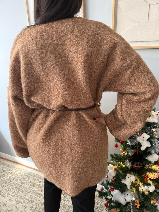 Gilet long marron