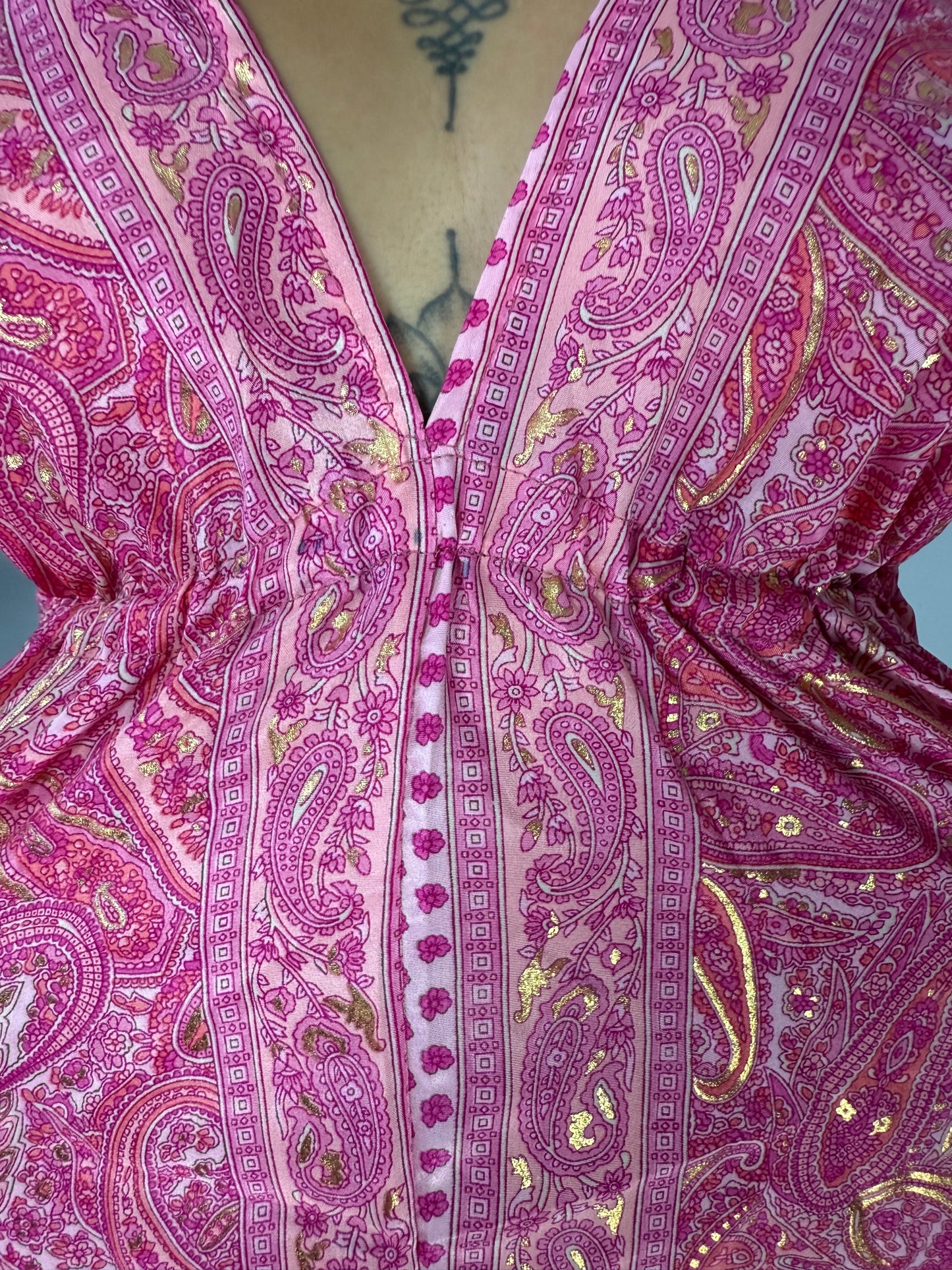 Robe Bohème Rose Motifs VAIANA
