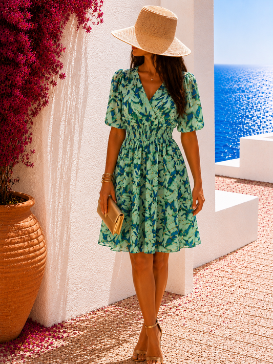 Robe courte verte
